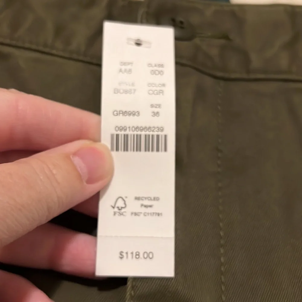 NWT J Crew 10'' cargo short